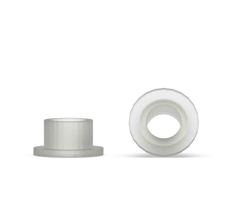 Polyvinylidene Fluoride (PVDF) Custom Manufactured Flanged Bushings