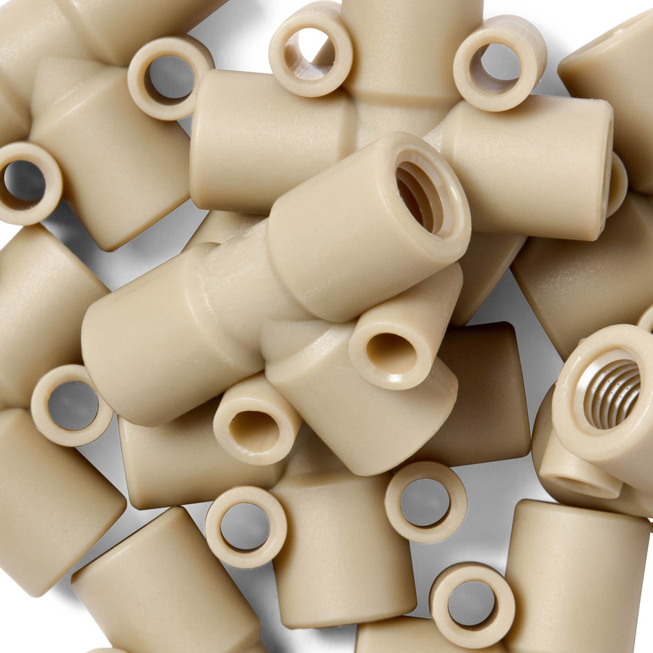 Conector de tres vías HPLC PEEK