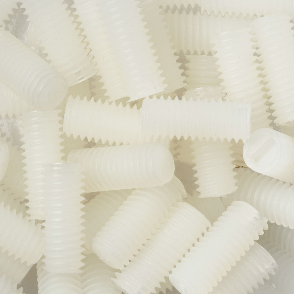 Polyamide PA66 (Nylon) Slotted Grub Screws - DIN 551