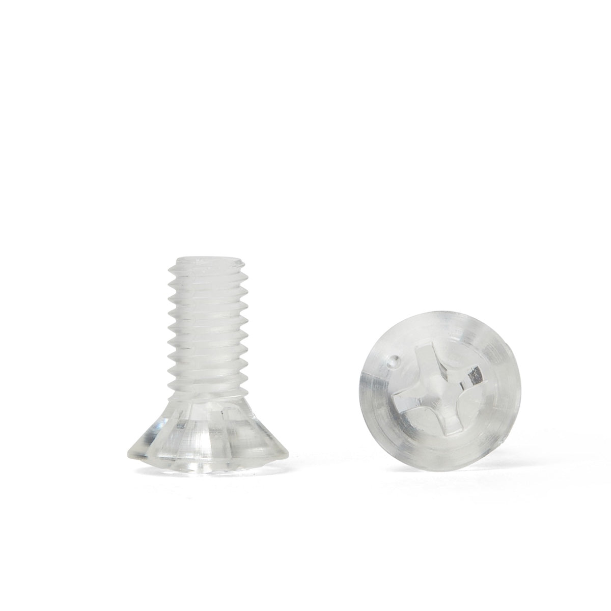 Polycarbonate Countersunk Dome Screws - Cross Recessed Phillips - DIN 965