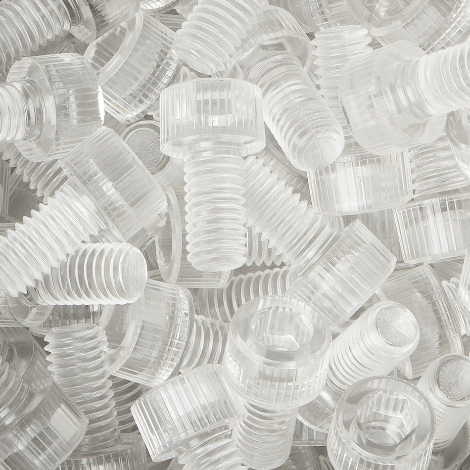 Tornillos de cabeza cilíndrica de policarbonato