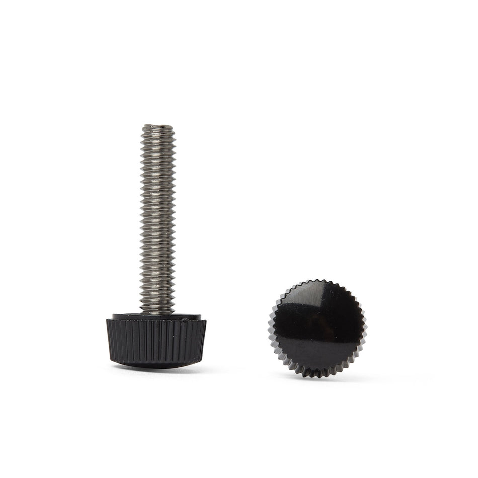 Tornillo pulgar de policarbonato (rosca de acero inoxidable)
