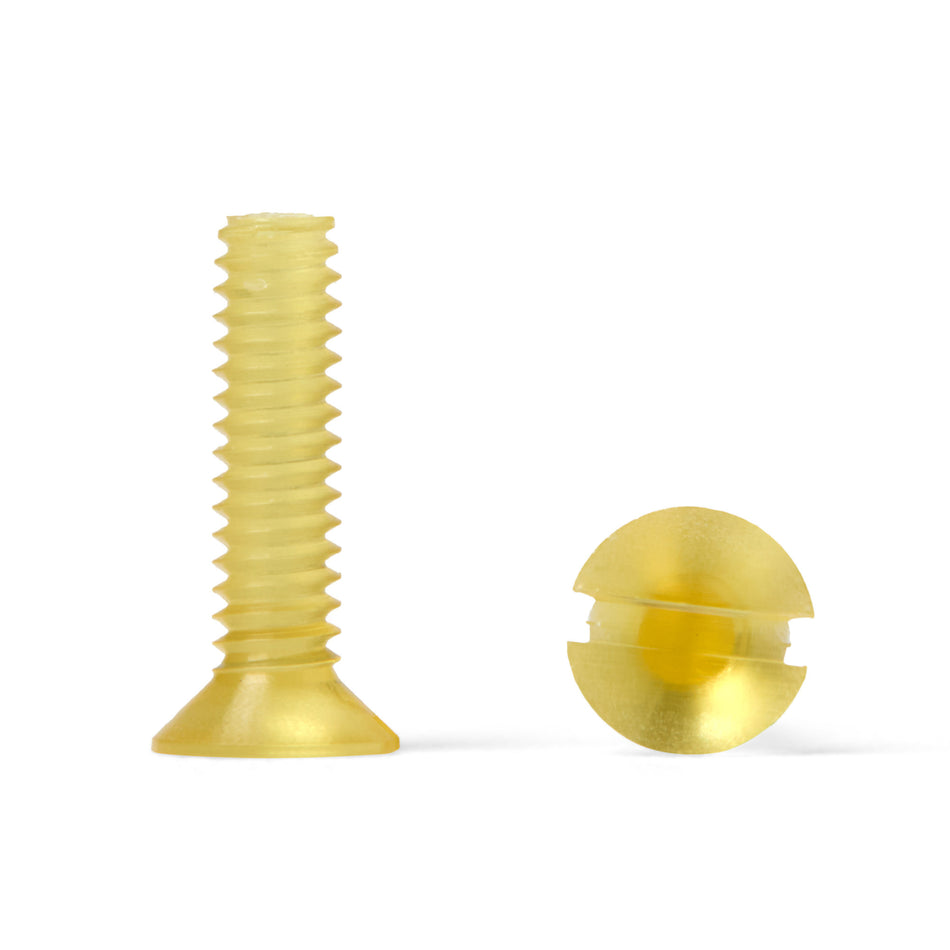 Tornillo de cabeza plana avellanada ranurada PEI Ultem