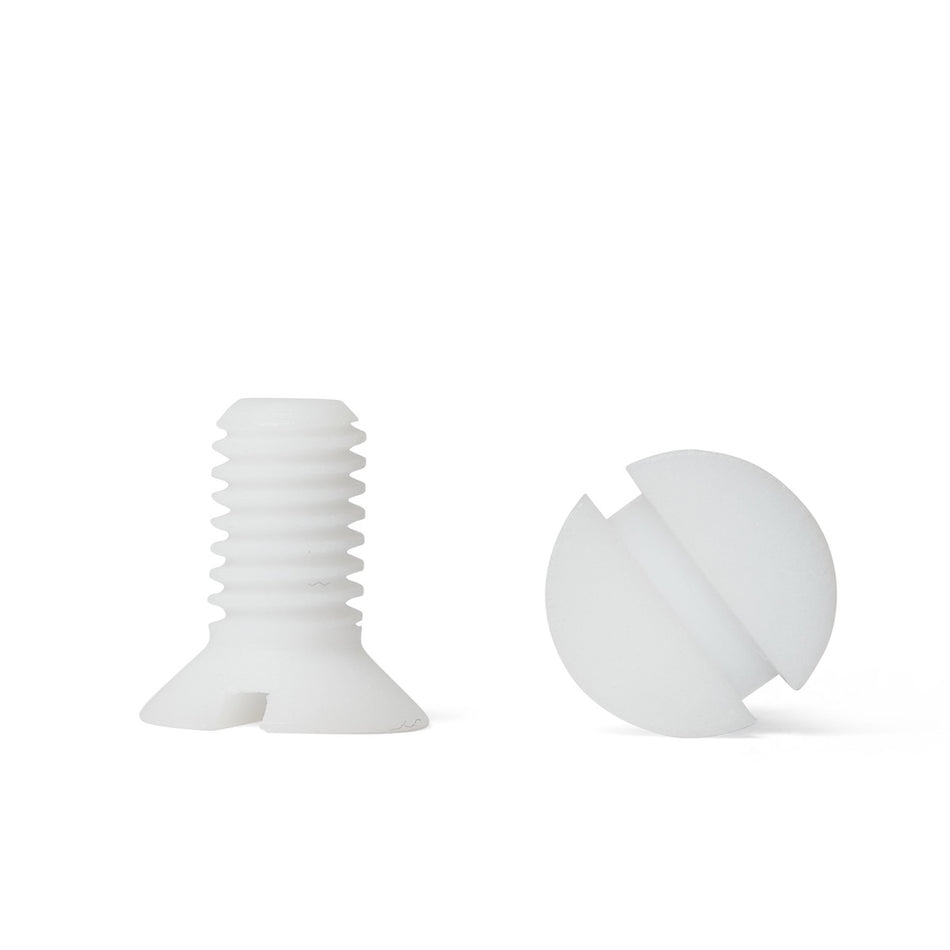 Tornillos de cabeza plana avellanada de teflón PTFE
