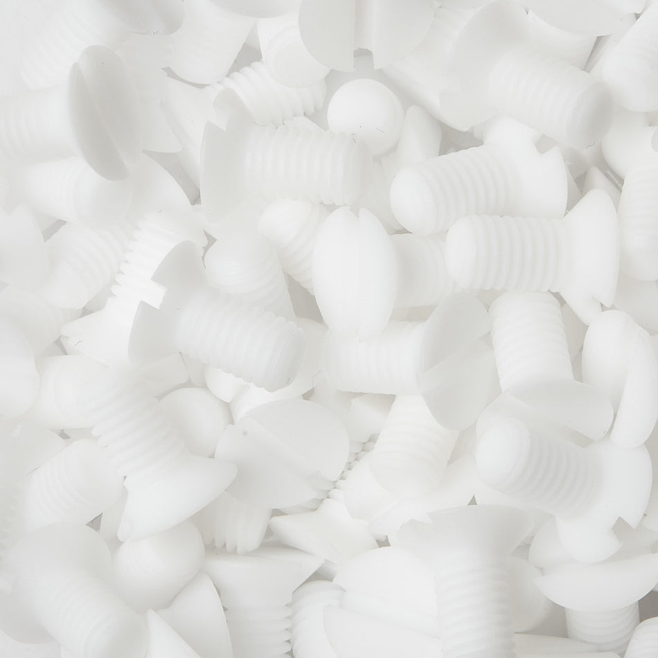Tornillos de cabeza plana avellanada de teflón PTFE