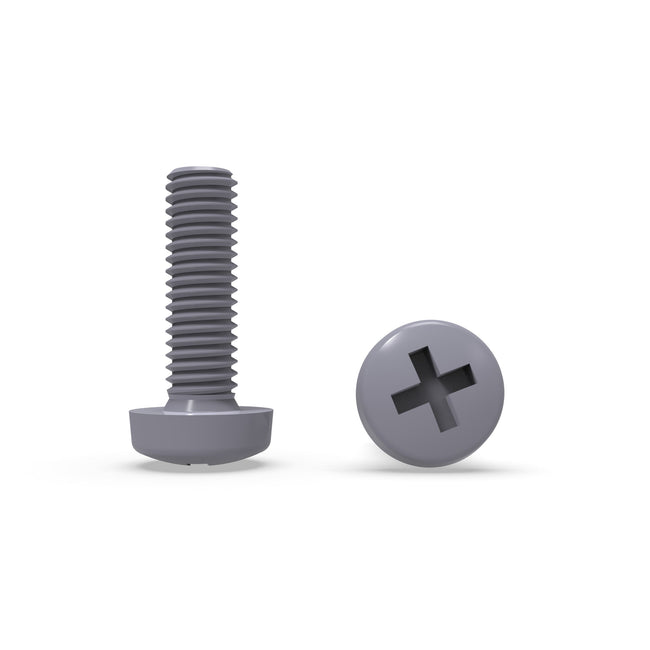 PVC Pan Head Screws - Cross Recessed Phillips - DIN 7985